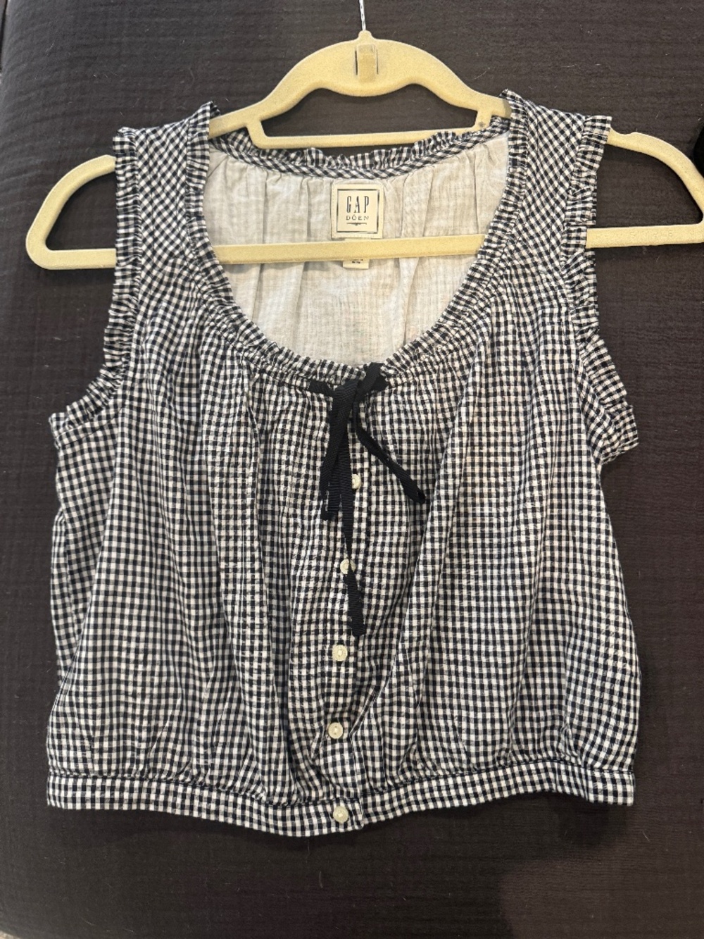 Gap x Doen Gingham Blouse